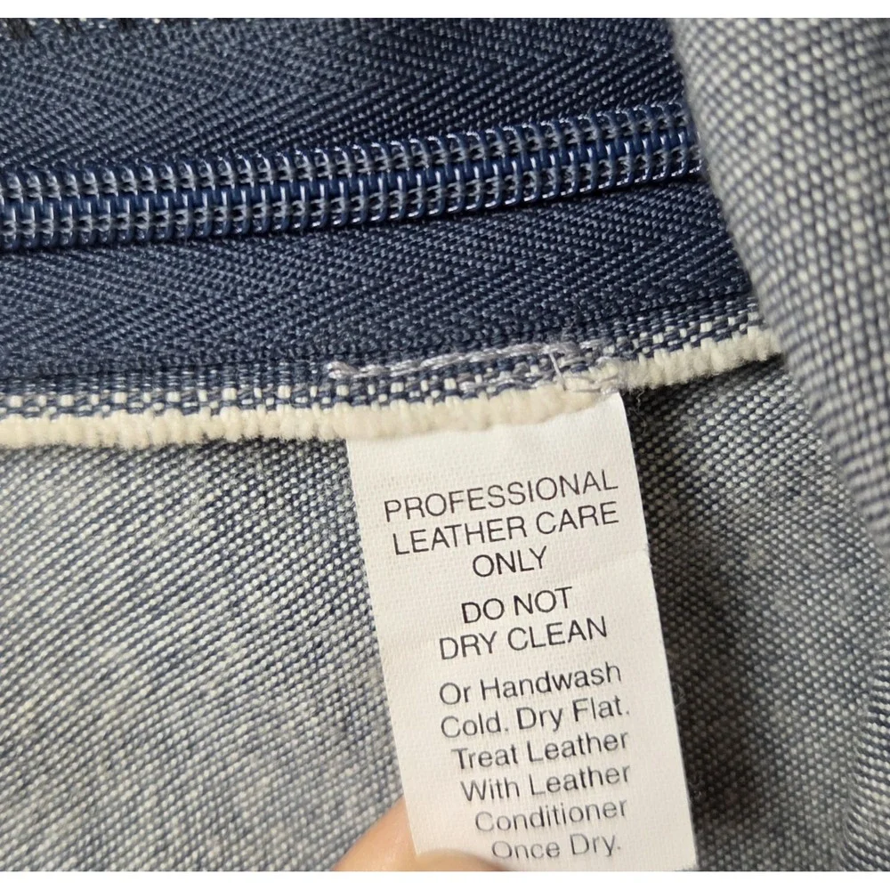 Fancy Pony Land Lorna Leedy Handmade Skirt Women's Small Blue Denim Leather Guns